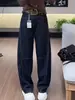 Jeans de Verão Feminino Tendência Estilo Hong Kong Novo 2026 Carta Personalizada Hip-Hop Ins Moda Estilo High Street Calças Longas Cool