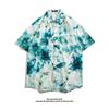 Camisa de manga curta de secagem rápida para homens e mulheres, casal, Tailândia, verão, nova camisa havaiana à beira-mar com meia manga