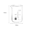 Vaso de Vidrio Espesado Resistente a Altas Temperaturas Vidrio de Borosilicato 5ml-5000ml Vaso Equipo de Enseñanza de Laboratorio Escolar