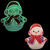Muñeco de Nieve Navidad Zuecos Luminosos Flor para Zapato Bolso de Playa Flor para Zapato Hebilla para Zapato Accesorios DIY Accesorios Decorativos Transfronterizo