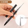 Conjunto de Pincéis para Manicure para Iniciantes Transfronteiriços Pincel Quadrado e Redondo para Terapia de Luz Pincel para Linha Puxada Pincel para Pintura Pincel Redondo de Cabeça Chata Pincel para Construção Francesa