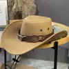 Sombrero de Sol de Ala Ancha Estilo Vaquero Occidental para Mujer 2026 Nuevo Sombrero para Viajes de Vacaciones en el Desierto Sombrero de Ala Ancha con Protección Solar
