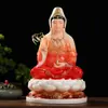 Estátua de Buda Guanyin em mármore branco Bodhisattva Guanyin 12/16/19/26 polegadas oca sólida adoração Guanyin Imperatriz
