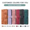 Funda de Cuero para Teléfono con Borde de Aceite de Color Sólido, Estilo Reno14F/13F/11F, con Ranura para Tarjeta, para Oppo Reno 14Pro