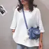 Bolsa Fofa Pequena Ins Novo Estilo 2022 Estilo Japonês Fresca e Simples Bolsa Transversal de Lona para Menina Bolsa de Ombro de Estudante Desenho Animado