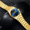 Relógio Dawn Watch Masculino À Prova D'água Pulseira de Aço Simples Nautilus Moda Executiva 2025 Novo Calendário Luminoso Atacado de Fábrica