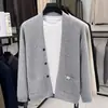 Bestseller transfronterizo: marca de moda simple casual cárdigan tejido para hombre