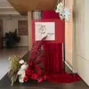 Decoración de Cortina para Jardín de Bodas, Arreglo de Patio, Paquete de Decoración de Guirnalda de Linternas con Palabras Felices para Compromiso y Boda en Villa