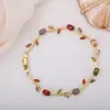 Pulseiras Populares Europeias e Americanas Transfronteiriças, Pulseiras Banhadas a Cobre Ouro Real Incrustadas com Zircônia, Pulseiras de Luxo Leve de Alta Qualidade, Atacado de Fabricantes de Joias