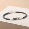 Pulsera de Pareja Mobius Plata Esterlina Diseño Nicho Conmemorativo Sensación Cuerda de Mano Amor Ins Regalo Día de la Gente Joyería