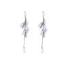 Pendientes de Borla de Circonita Súper Brillantes de Lujo Ligero para Mujer, Pendientes de Botón Geométricos Simples de Venta Caliente Estilo Coreano, Accesorios para Orejas Exquisitos de Gama Alta de Nicho