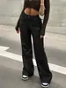 Mh924 2026 Otoño e Invierno Nuevo Estilo Retro Americano Hottie Pantalones de Pierna Ancha Sueltos