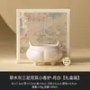 Quemador de Incienso Pequeño de Doble Oreja Color Gris Ceniza del Fabricante, Portainciensos para Interiores, Quemador de Incienso Rojo Chino Vintage de Tres Patas, Adorno de Estilo Antiguo