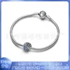 Pangadora s925 Pulsera de Cobre Blanco Chapada en Plata Pulsera Clásica de Estrella Alta Moda Pulsera de Lujo Ligero Cadena Hueso de Serpiente