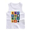 Chaleco infantil ropa infantil para niños lobo espacial asesino verano nuevo bebé camiseta sin mangas delgada exterior algodón top