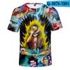Ropa para niños adultos transfronteriza Amazon tendencia día difusa pequeño mar impresión digital 3D camiseta manga corta