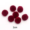 Pompones de Colores Navideños Transfronterizos de Alta Elasticidad, Bolas de Felpa de Colores para Gorros de Bricolaje, Ropa, Juguetes para Niños y Accesorios Decorativos