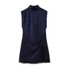 Comercio Exterior 2026 Primavera Nuevo Estilo Europeo y Americano Moda para Mujer Vestido Sexy con Encaje y Retazos 5029052