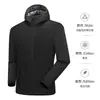 Jaqueta funcional à prova de frio com forro interno de fleece, à prova de vento, resistente à água, resistente ao desgaste, fleece espesso, quente e respirável, vestuário de trabalho unissex