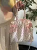 Bolso bandolera floral grande de estilo japonés para niñas, adecuado para ir al trabajo, salidas diarias y compras
