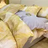 2026 Nuevo Juego de Cama de Cuatro Piezas 100% Algodón Cepillado con Impresión Digital Juego de Cama Clase A Estilo Otoño/Invierno
