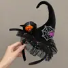 Faixa de Cabelo de Halloween Teia de Aranha Engraçada para Mulheres Novo Estilo 2026 Faixa de Cabelo Atmosférica Acessórios de Cabelo Acessórios de Presilha de Cabelo para Festival