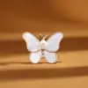 Broche de Mariposa para Mujer, Nuevo Estilo de Alta Gama, Lujo Ligero, Sensación de Alta Gama, Anti-Exposición, Dulce Pin de Perla, Broche para Ropa de Mujer al por Mayor
