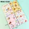 4 Peças/Conjunto Coelho Miffy B5 Páginas Coloridas Caderno Flat-Lay com Páginas Internas Coloridas Rasgáveis, Caderno de Alto Valor