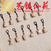 Madera de Haya Doce Signos del Zodíaco Cadena para Teléfono Llavero Colgante para Teléfono Adorno Yi Ming Xian Yuan Lugares Escénicos de Madera Regalos