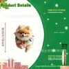 Enfeites de Madeira Decorativos para Pendurar de Cão Pomerânia Natalino 2D Planos de 10 Peças com Várias Poses Engraçadas para Diferentes Cenas