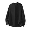 Hoodie Novo Masculino Primavera/Outono 2026 Algodão Hua Pesado 320g Gola Estruturada Hoodie de Manga Longa Top Masculino
