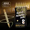 Pluma Artesanal Metálica Firma de Celebridades Firma de CD Pluma de Firma Color Oro Plata Cobre para Tarjetas de Felicitación Marcador para Manualidades