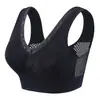 Sutiã esportivo transpirável plus size transfronteiriço para corrida, sem aro, respirável, vazado, estampado, sutiã esportivo fino