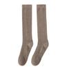 Calcetines de Cashmere 100% Puro para Mujer Otoño e Invierno Casual Versátil Moda Color Sólido Modernos Calentadores de Rodilla Calcetines Largos de Punto