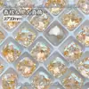 Joias para Nail Art Quadradas Grossas de 10mm com Ângulo Reto Base Pontiaguda Diamante de Formato Especial Cristal Acessórios de Unha Usáveis Diamante para Nail Art Atacado