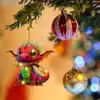 Acrílico Año Nuevo Transfronterizo Dragón Volador Colorido Fiesta Árbol de Navidad Decoración Adorno Dinosaurio Feliz Navidad Colgante
