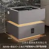 Mesa de noche flotante de lujo ligero con luz sensor, carga inalámbrica, cerradura de contraseña multifunción, mueble de almacenamiento para dormitorio principal de celebridad de internet, estilo nuevo