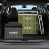 Caja de Almacenamiento Plegable de Estilo Industrial Personalizada Caja de Volteo de Plástico con Tapa Caja de Almacenamiento para Camping al Aire Libre de Gran Capacidad con Poleas
