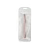 En stock Nuevo cuchillo para cejas con malla, portátil, de acero inoxidable, con pajita, raspador de cejas para mujer, herramienta de maquillaje de belleza