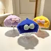 Boina para Niña Bebé Primavera Otoño Invierno Estilo Coreano Moda Tejido Lana Sombrero de Pintor para Bebé Niño Pequeño Niña