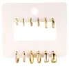 Pendientes de temperamento europeo y americano, moda simple, para mujer, nuevos 2024, nicho, alta gama, sentido de personalidad, pendientes lisos, accesorios de pendientes
