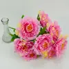 Atacado de Buquês de Flores Artificiais com 10 Peças de um Fabricante de Telas, Apresentando Flores Artificiais de Seda Estilo Chinês para Decoração e Arranjo de Casamento