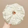 Novo modelo 2026 scrunchie de cetim preto para mulheres, elástico de cabelo de alta qualidade, elástico elegante para rabo de cavalo baixo, acessório de cabelo estilo casual