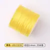 Serie Amarilla Chen 25 metros 6 hebras Hilo Iridiscente Pulsera Collar Tejido a Mano DIY Cuerda para Manualidades Material de Cuerda Tejido al por Mayor