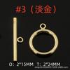 Empaque de oro americano de 14K DIY GF hebilla OT DIY accesorios de joyería al por mayor hebilla para pulsera collar