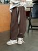 Pantalones casuales de otoño e invierno 2023 para niños, pantalones cálidos con forro polar para bebés, pantalones deportivos rectos de estilo suelto para niñas
