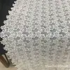 Vendas diretas da fábrica! Bordado de computador solúvel em água, renda de seda de leite, bordado de renda, tecido oco para acessórios de vestuário, caminho de mesa
