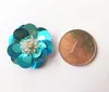 Pegatinas de Flor de Lentejuelas Decorativas para Tela, Accesorios de Cuentas, Bolsos, Zapatos y Sombreros, Cuentas Sueltas, Parches para Ropa, Calcomanías, Hecho a Mano para DIY