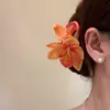 Presilha de Cabelo Super Delicada com Orquídea e Frangipani, Presilha para Franja Lateral, Acessório de Praia, Doce Ornamento de Cabelo
