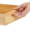 Caja de Almacenamiento para Cajón de Refrigerador de Gabinete de Madera Personalizado, Canasta Creativa para Frutas y Verduras, Charola para Café, Almacenamiento de Cucharas para Vajilla
